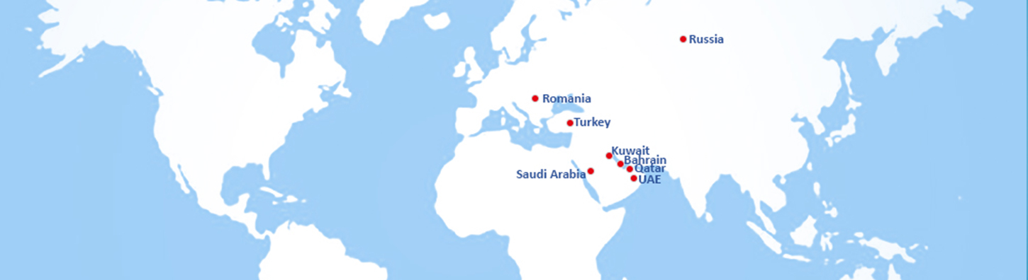 Our Destinations Map